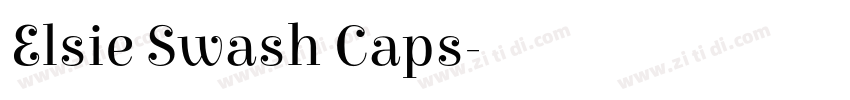 Elsie Swash Caps字体转换